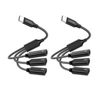 MOGOOD USB C to USB C Female Adapter USB Splitter Y Cable