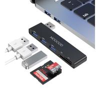 MOGOOD USB Hub 5 in 1 Multiport USB Adapte Docking Station with 1×USB 3.0, 2×USB 2.0, SD/TF Card Reader for Laptop, Keyboard, Mouse, MacBook Air, Mac Pro, iMac, Surface Pro, Flash Drive, Mobile HDD