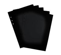 Mogoostry 2 Pack A5 Refill Paper Blank Black Filler Paper Binder Inserts for 6 Ring A5 Planner Refills, 40 Sheets per Pack, Total 80 Sheets