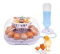 MOGOULUA 12-24 Egg Incubator for Chicks Fully Automatic Incubator with Water Bottle for ducks Poultry Hatching Brooder Machine Auto Turning Brooder with Temperature Control