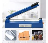 MOGOULUA 200mm Impulse Heat Sealer for Heat Seal Bags 8" Foil Sealer Portable Sealer Machine for Mylar Heat Press Sealer for PP and PE Bags 3mm Seal Width Bag Sealer with 8 Gear Temperature Control