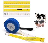 MOGOULUA Portable 250cm Pig Weight Tape Measure Animal Weight Measuring Tape 60" Cattle Waist Correspond Weight Tape Retractable Body Weight Measure Tailor Sewing Craft Cloth Dieting Measure Tape