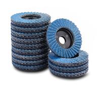 MOGRQAP 12 Pack Angle Grinder Discs, 50mm Flap Discs Polishing Rough Corners 40 Grit Grinder Sanding Discs for Metal Wood Steel