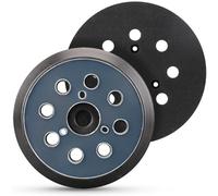 MOGRQAP 2 pieces 125mm Replacement Sander Backing Pad, 8 holes Sanding Discs for Makita Random Orbital Sanders BO5021, BO5042, BBO180, Adhesive Sanding Discs