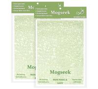 Mogseek Patch Magic Adhesive, Double-Sided Patch Adhesive, Washable Double-Sided Glue, Cut to Fit Freestyle Double Sided Adhesive for Clothing, Fabric, Scout Badge, Patches - No Sew No Iron, 2 Pack