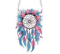 MOGTAA Dream Catcher Diamond Art Hanging Ornaments with Chain, 5D Special Shaped Diamond Painting Kits for Adults Beginners, Crystal Diamond Painting Gem Art for Home Decor