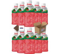 Mogu Mogu Flavored Drinks 12x320ml, WATERMELON - Nata De Coco Juice - Refreshing Taste - Fun Drinking During Hot Summers Or Take Them On Trips & Picnics Boxed Treatz