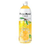 Mogu Mogu Fruit Juice Drinks with Nata De Coco 1L Bottle HALAL - Mango Flavour Drink