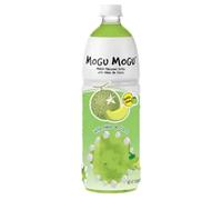 Mogu Mogu Fruit Juice Drinks with Nata De Coco 1L Bottle HALAL - Melon Flavour Drink