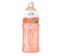Mogu Mogu Fruit Juice Drinks with Nata De Coco 1L Bottle HALAL - Peach Flavour Drink