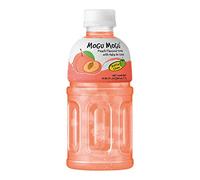 Mogu Mogu Fruit Juice with Nata De Coco, 10.82 Fl Oz (Peach, Pack of 12)