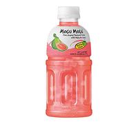 Mogu Mogu Fruit Juice with Nata De Coco, 10.82 Fl Oz (Pink Guava, Pack of 12)