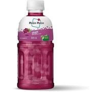 Mogu Mogu Grape Flavoured Drink with Nata de Coco Jelly, 320ml Bottles (Pack of 24) - Refreshing Ready-to-Drink Beverage