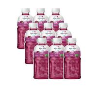 Mogu Mogu Grape Juice with 25% NATA De Coco | Energy Booster Drink | Full of Fruit Fibres | No Added Preservatives and Colours - (Pack of 9, 320ml Each)