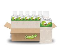 Mogu Mogu Nata De Coco Drink Jelly Texture Fun Refreshment 320ml (Pack of 6, Coconut Flavoured)