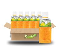 Mogu Mogu Nata De Coco Drink Jelly Texture Fun Refreshment 320ml (Pack of 6, Mango Flavoured)