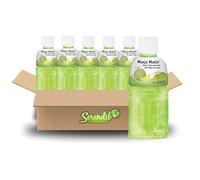 Mogu Mogu Nata De Coco Drink Jelly Texture Fun Refreshment 320ml (Pack of 6, Melon Flavoured)