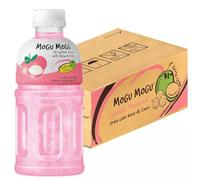 Mogu Mogu Nata De Coco Drink - Lychee Flavour (24 Bottles) Halal