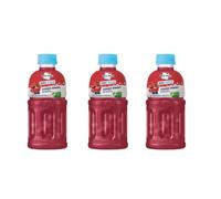 Mogu Mogu Nata De Coco Drink Summer Berries Zero Sugar 320ml (Box of 3) | Refreshing Fruit Beverage with Nata De Coco | Zero Sugar and Ready to Drink | Ideal for Parties, Lunches and On-the-Go