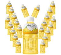MOGU MOGU Pineapple Juice with 25% NATA De Coco | Energy Booster Drink | Full of Fruit Fibres - 24x320ML (Pack of 24, Pineapple)