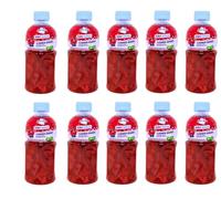 Mogu Mogu Summer Berries Drink with Nata De Coco (Zero Sugar) - 320ml | Fruit Juice Beverage with Chewy Coconut Bits | Refreshing Sugar-Free Drink | Tropical Berry Flavour (Pack of 10)