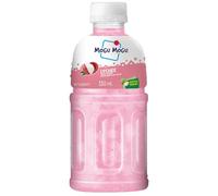 Mogu Mogu Varied Flavored Drinks - Nata De Coco Juice - Jelly Texture - Refreshing Taste - Fun Drinking During Hot Summers Or Take Them on Trip & Picnics (Lychee 330ML, Pack of 1)