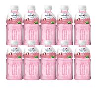 Mogu Mogu Varied Flavored Drinks - Nata De Coco Juice - Jelly Texture - Refreshing Taste - Fun Drinking During Hot Summers Or Take Them on Trip & Picnics (Lychee 330ML, Pack of 10)