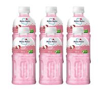 Mogu Mogu Varied Flavored Drinks - Nata De Coco Juice - Jelly Texture - Refreshing Taste - Fun Drinking During Hot Summers Or Take Them on Trip & Picnics (Lychee 330ML, Pack of 6)