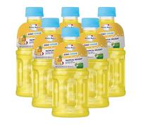 Mogu Mogu Zero Sugar Fruity Drinks with Nata de Coco 320ml - Sugar-Free Coconut Jelly Beverage (Pack of 6) (Pack of 6, Tropical Delight)