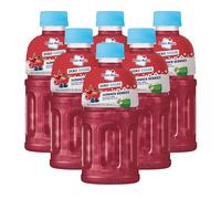 Mogu Mogu Zero Sugar Fruity Drinks with Nata de Coco 320ml - Sugar-Free Coconut Jelly Beverage (Pack of 6) (Pack of 6, Summer Berries)