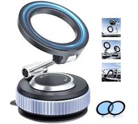 MOGU Vacuum Magnetic Mobile Phone Holder Car Suction Cup Mobile Phone Holder Car Rotatable Foldable Portable Magnetic Mobile Phone Holder Car Magnet for All Mobile Phones
