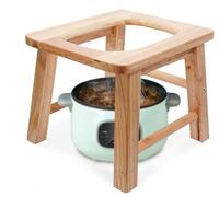 MOGUOBIN Wooden steam Seat with Four Legs,Wood Yoni Steaming Seat Three-Dimensional Toilet,V Steam Seat,Steaming Chair V Steam at HOM eattachment H15.7(No Steamer)