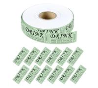 Moguri 1 Roll of 1000 Beverage Value Tokens Green, Party Loose for Events, Tombola and Weddings, Voucher for One Free Drink, Value Tokens for Parties and Events