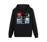 Mogwai Young Team Vinyl cd Cover Hoody Unisex Ptinted Hoodies Long Sleeve Men's Hooded with Pocket Black XXXL