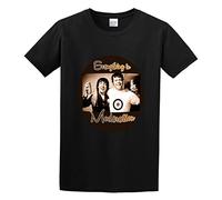 mohai Men's Keith Moon and Oliver Reed Tribute Design Cotton T Shirt XXL Black
