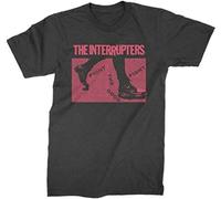 mohai Men's The Interrupters Boots Fight The Good Ska Punk Music Band T Shirt Black L