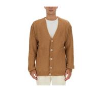 Mohair V-Neck Cardigan - male - FAMILY FIRST - Cardigans - Beige - M - Knitwear M