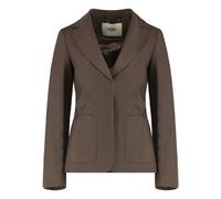 Mohair Wool Blend Blazer Lapel Collar - female - Fendi - Blazers - Brown - XS - Jackets XS
