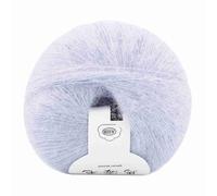Mohair Yarn for Knitting and Crochet, Soft Lace Weight Fine Yarn for DIY Scarf Hat Shawl Gloves Sweater, 1oz/Roll Washable (19 Silver Gray)