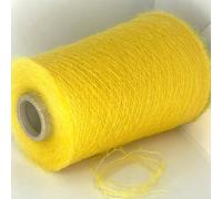 Mohair Yarn on Cone - 0 Lace Weight (UK 2 Ply) - for Hand or Machine Knitting, Crochet & Crafts - Made in Italy (Yellow, 300g/10.6oz - 3000m/3280yds)