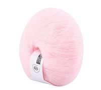 Mohair Yarn, Wool Knitting Yarn Soft Mohair Knitting Yarn Knitting Wool Yarn Lightweight Hand Knitwear Yarn Alpaca Yarn Knitting Thread for Garments Scarves Sweater(Pink)