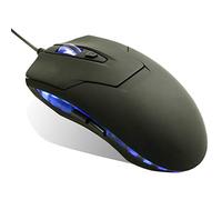 MOHALIKO Wired Gaming Mouse, 6 Button Matte ABS USB Interface Electric Wired Luminous Computer Gaming Mouse for Windows PC Gamers Black