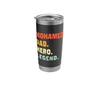 Mohamed Dad Hero Legend Personalized Custom Name Fathers Day Stainless Steel Insulated Tumbler