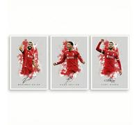 Mohamed Salah Liverpool Signed Photo Poster A4/A3 Print Picture Display Framed Autograph Memorabilia for Football Fans Gift Egypt ((Grey A4 Unframed) Salah Ekitike Gakpo)