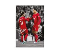Mohamed Salah, Virgil Van Dijk Canvas Poster Bedroom Decor Landscape Office Room Decor Gift 12x18inch(30x45cm)