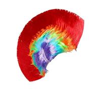 Mohawk Wig Cockscomb Hair Rainbow Fun Rock Prop