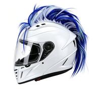 Mohawk Wig for Helmet, Faux Hawk Wig Helmet Decoration with Hook and Loop