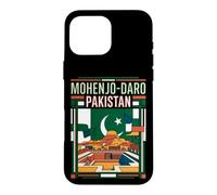 Mohenjo-Daro Pakistan Flag City Retro Art Case for iPhone 16 Pro Max