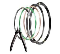 MoHern Bonsai Wire and Bonsai Tool Kit, Total 164 Feet Bonsai Tree Wire for Bonzai Trees Indoor, Size of 1-mm, 1.5-mm, 2-mm Aluminum Wire