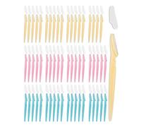 MoHern Dermaplane Razor, 60 Pcs Face Razors for Women and Men, Multipurpose Eyebrow Razor, Dermaplaning Tool for Face Multi-Color